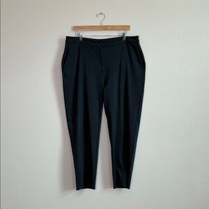 EILEEN FISHER Size XL Dark Grey Organic Cotton Blend Trouser Pants‎ Office